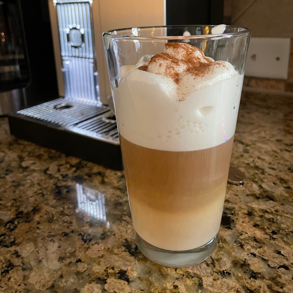 Glass cup. Ideal for macchiatos